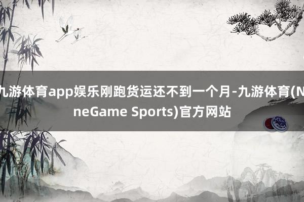 九游体育app娱乐刚跑货运还不到一个月-九游体育(NineGame Sports)官方网站